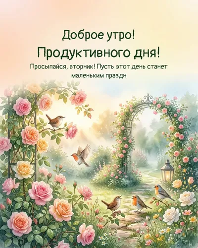 Доброе утро! Продуктивного дня! — morning garden 05